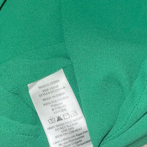 Naked Zebra silky button down blouse - Picture 8 of 8